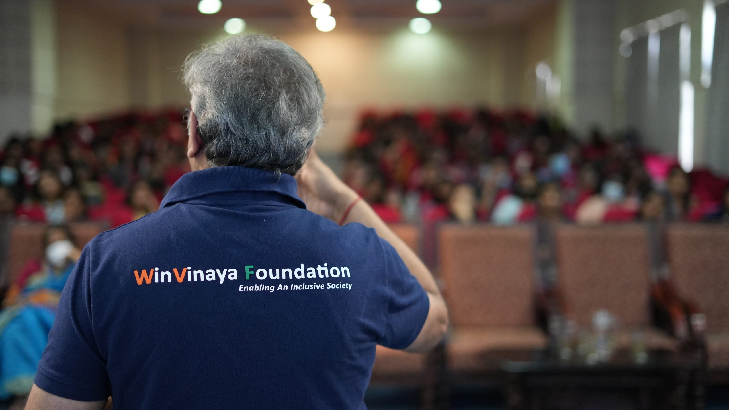 Shiva addressing the Christ college Students